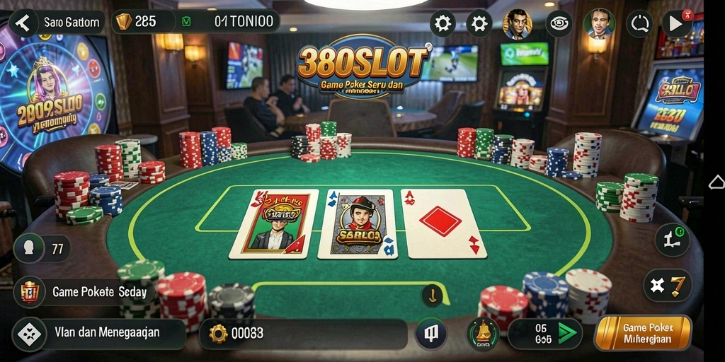 Screenshot 380SLOT menampilkan aksi seru permainan Poker.