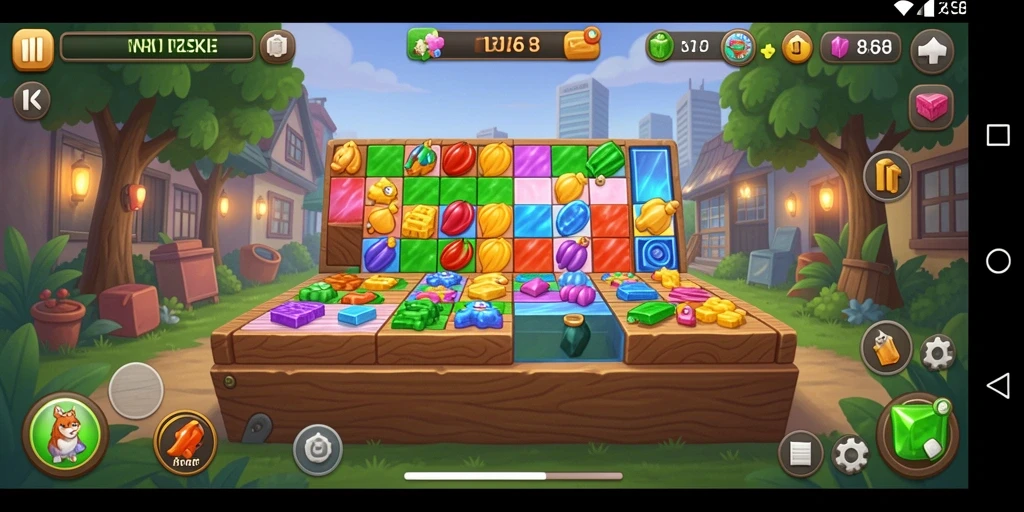 Screenshot gameplay 8768 menunjukkan tantangan Puzzle yang menarik.