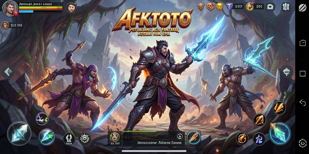 Tampilan gameplay seru di AFKTOTO dengan aksi pertarungan yang mendebarkan.