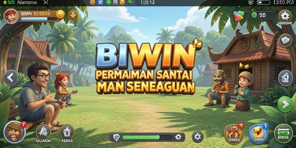 Tampilan gameplay BIWIN yang menawan dan penuh warna.