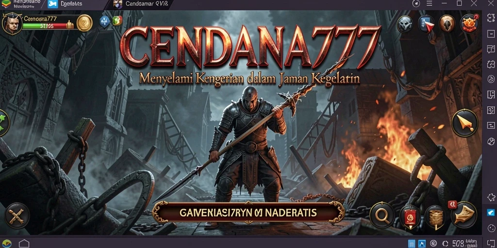 Screenshot dari gameplay CENDANA777 yang menampilkan suasana menyeramkan.