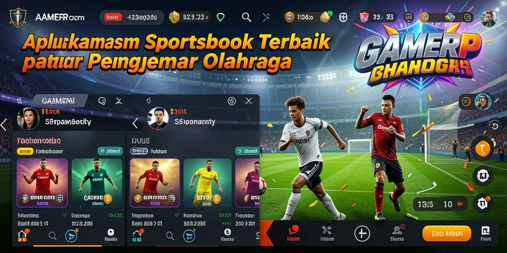 Tangkapan layar menunjukkan fitur taruhan langsung dalam aplikasi GAMERP.