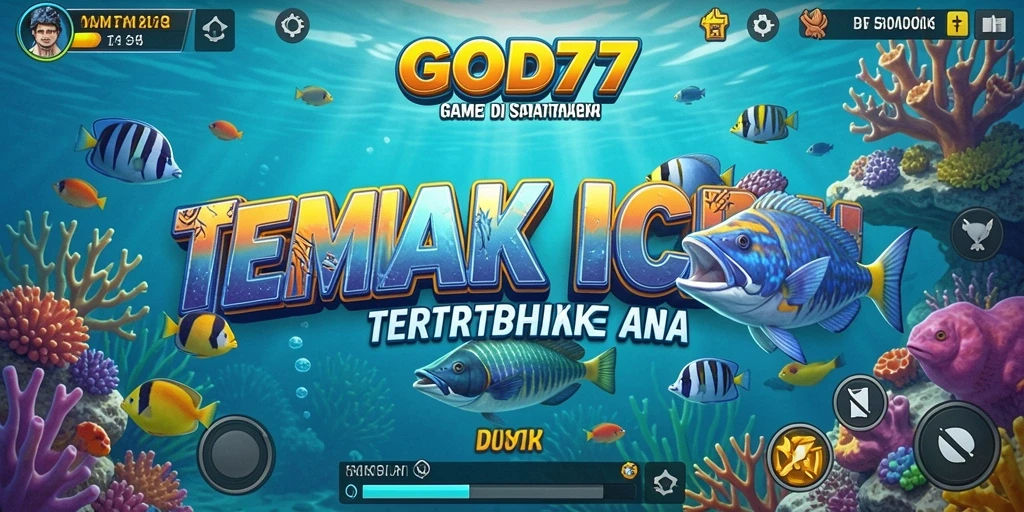 GOD77 menampilkan gameplay menembak ikan yang seru dan penuh warna.