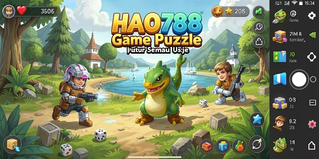 Tampilan gameplay HAO788 dengan berbagai teka-teki yang menarik.