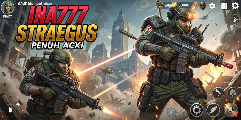 Screenshot utama INA777 menampilkan pertempuran TPS yang mendebarkan.