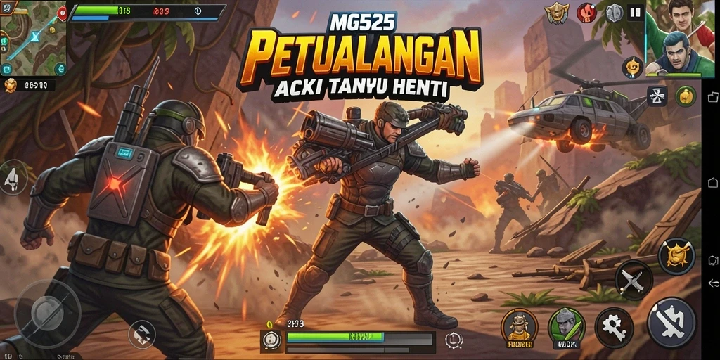 Tangkapan layar MG525 menunjukkan aksi permainan yang intens dan mendebarkan.