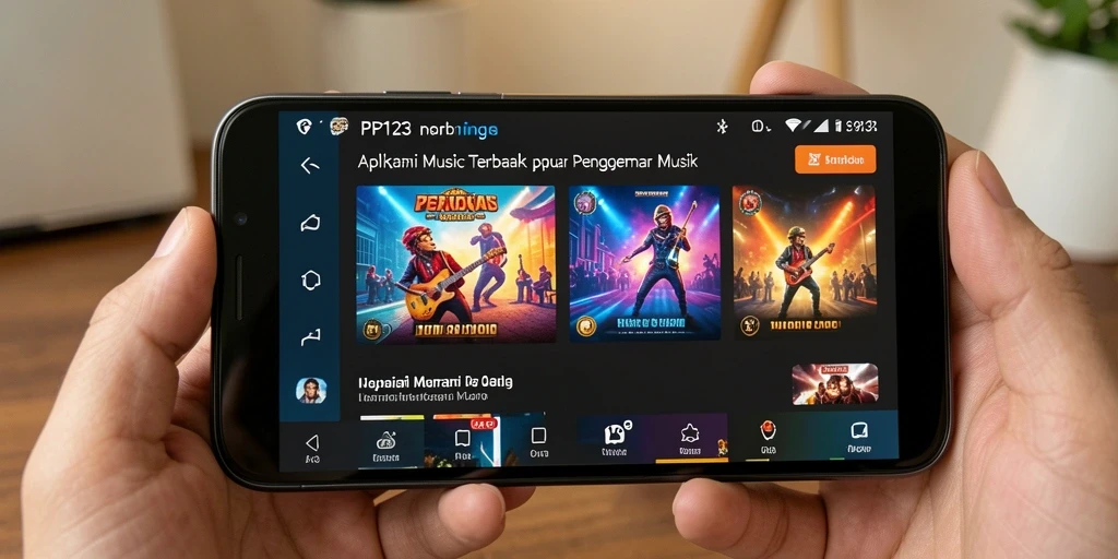 Screenshot gameplay PP123 menampilkan momen seru bermain musik.
