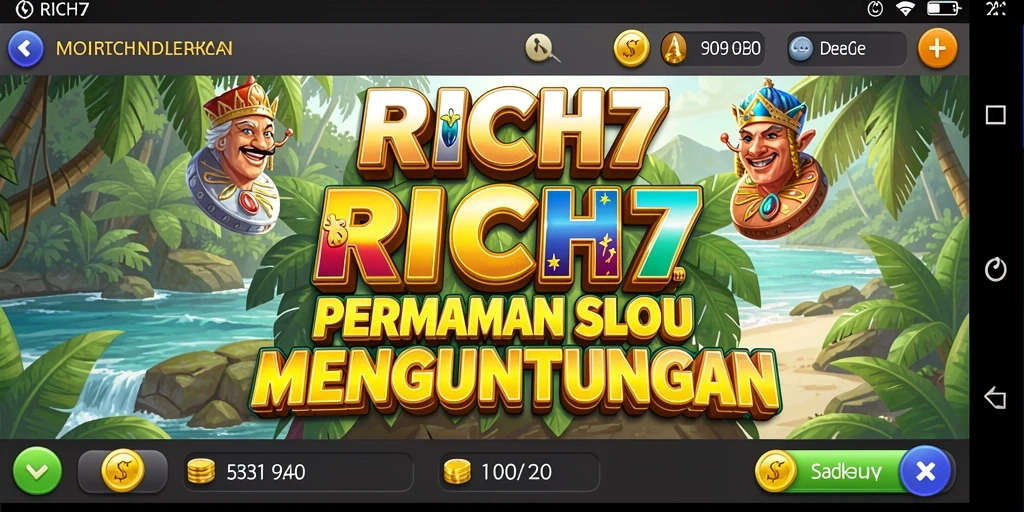Tampilan menarik dari gameplay Slot RICH7 yang penuh warna.