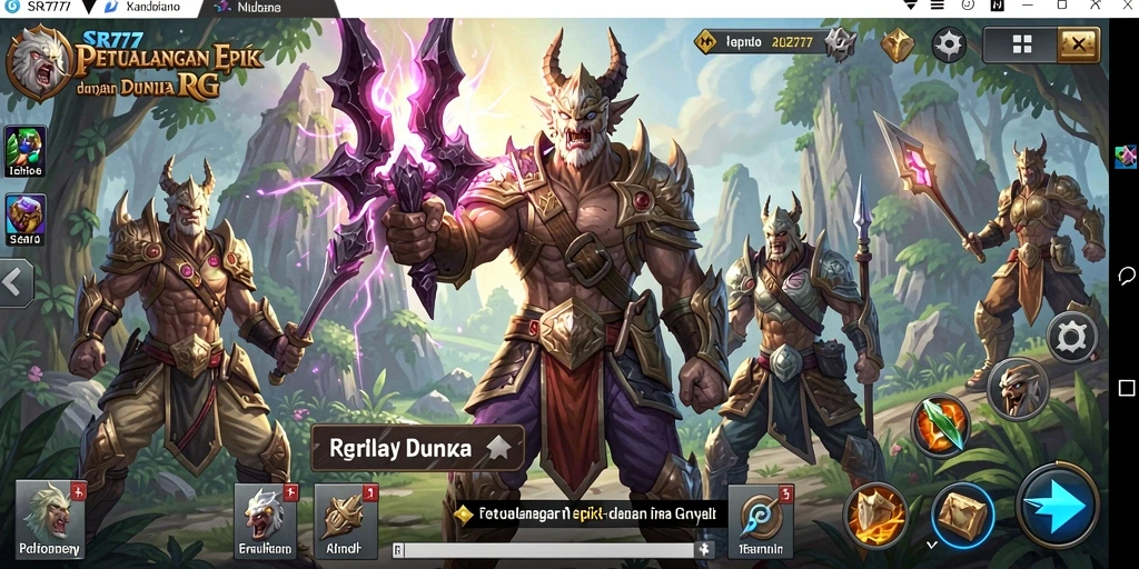Tampilan gameplay seru dalam dunia RPG SR777.