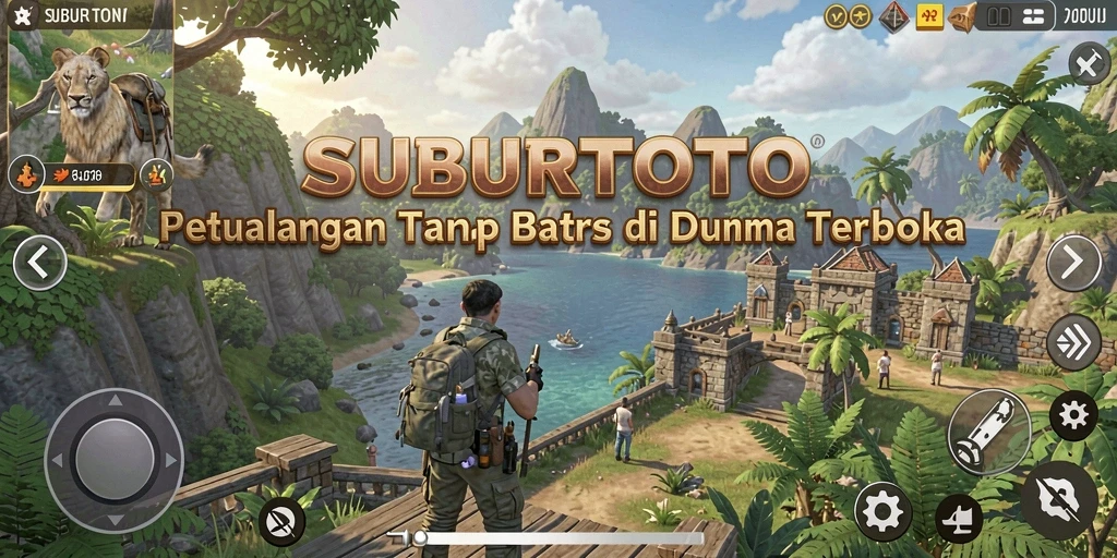 Tangkapan layar SUBURTOTO menampilkan keindahan dunia terbuka yang menakjubkan.