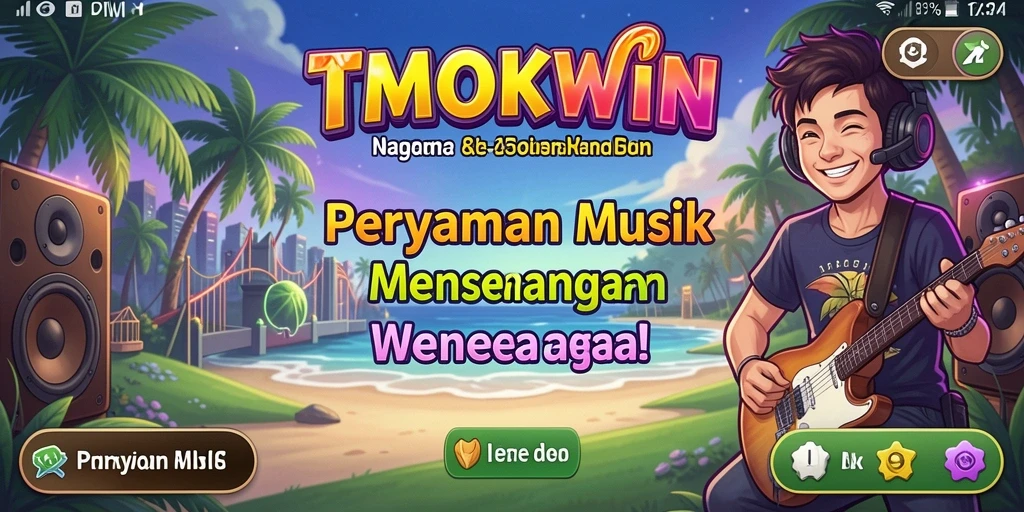 Screenshot gameplay TMOKWIN menampilkan serunya kompetisi musik.