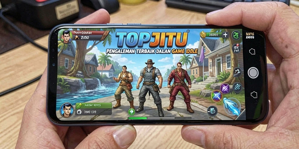 Screenshot gameplay TOPJITU menampilkan elemen Idle yang menarik.