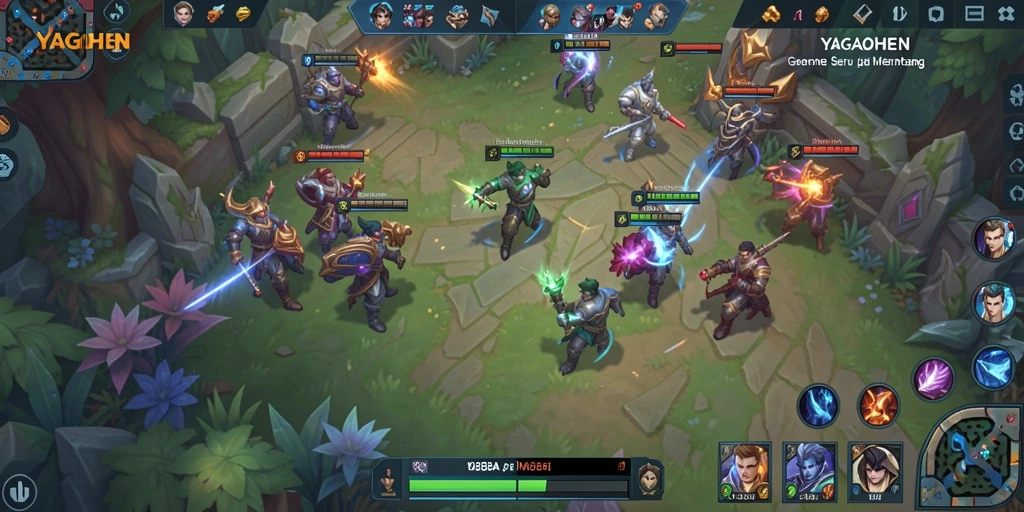 Tampilan gameplay seru dalam YAGAOHEN dengan pertempuran strategis yang menegangkan.